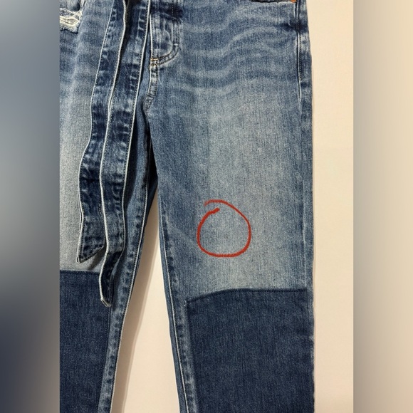 Lucky Brand Sienna Slim Boyfriend Jeans Patchwork Distressed  Size 2/26 - Picture 4 of 16